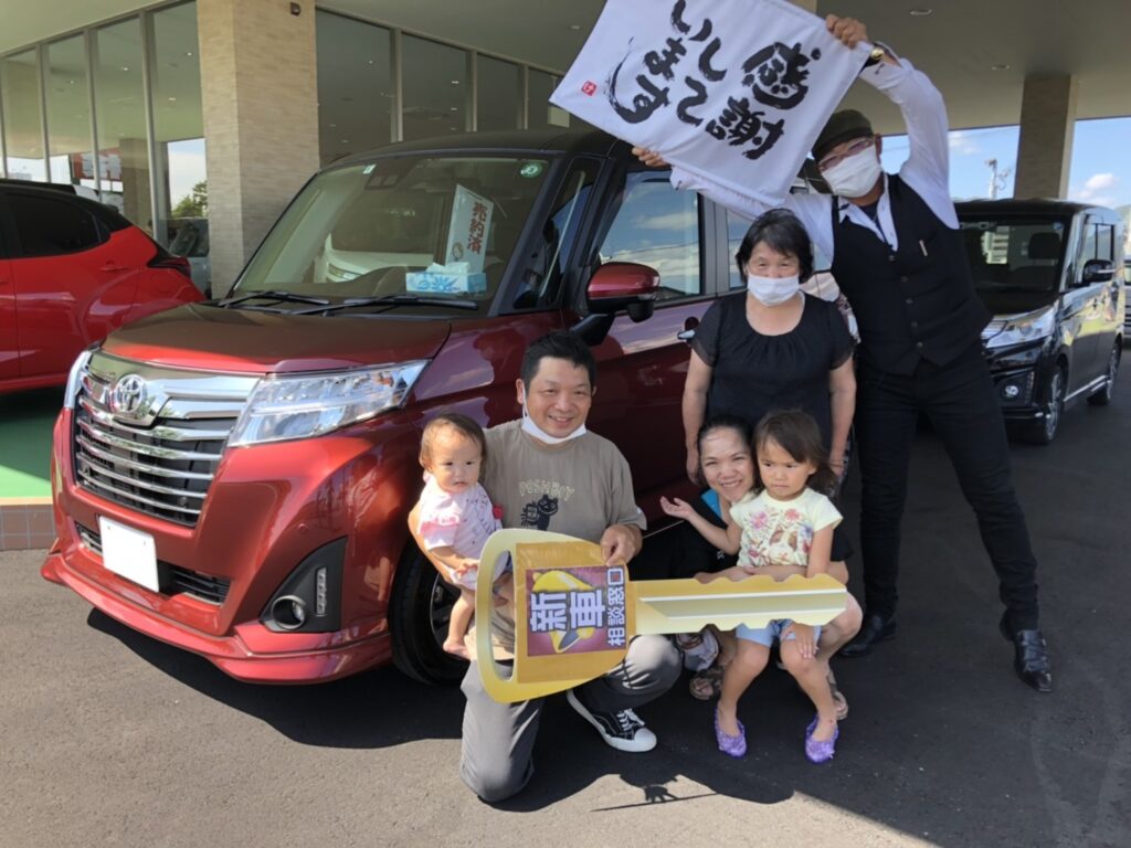 和歌山県紀の川市 井上様 トヨタ ルーミー納車 株式会社ビップオート 車検のコバック Carモール岩出オフィシャルサイト